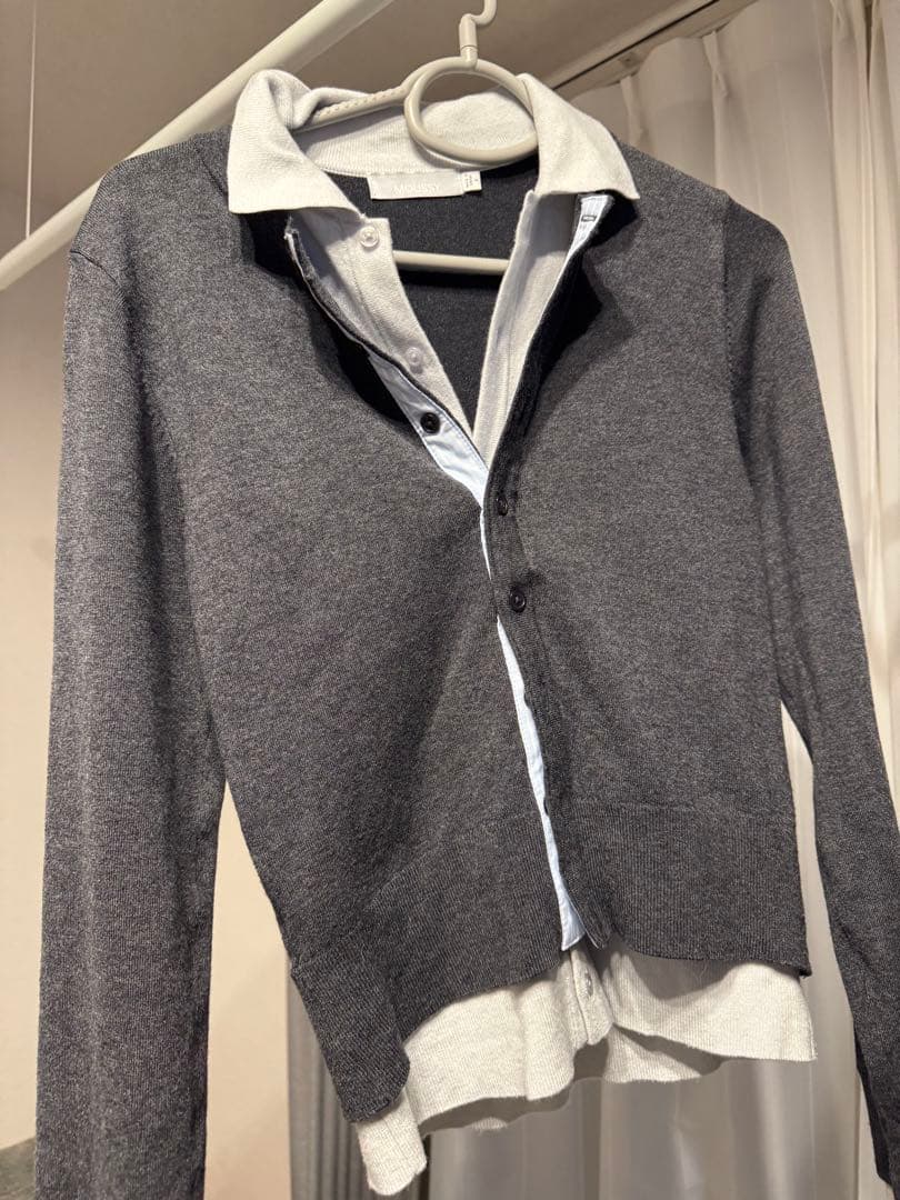 moussy DOUBLE LAYERED ニットシャツ 即日配送可能