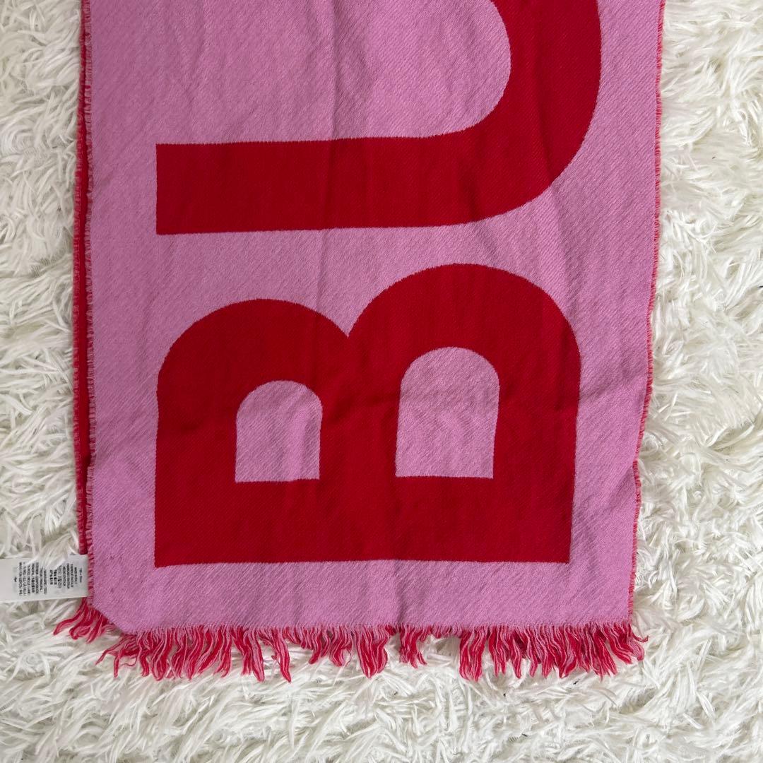 【美品】BURBERRY ロゴマフラー ウール バイカラー 現行タグ