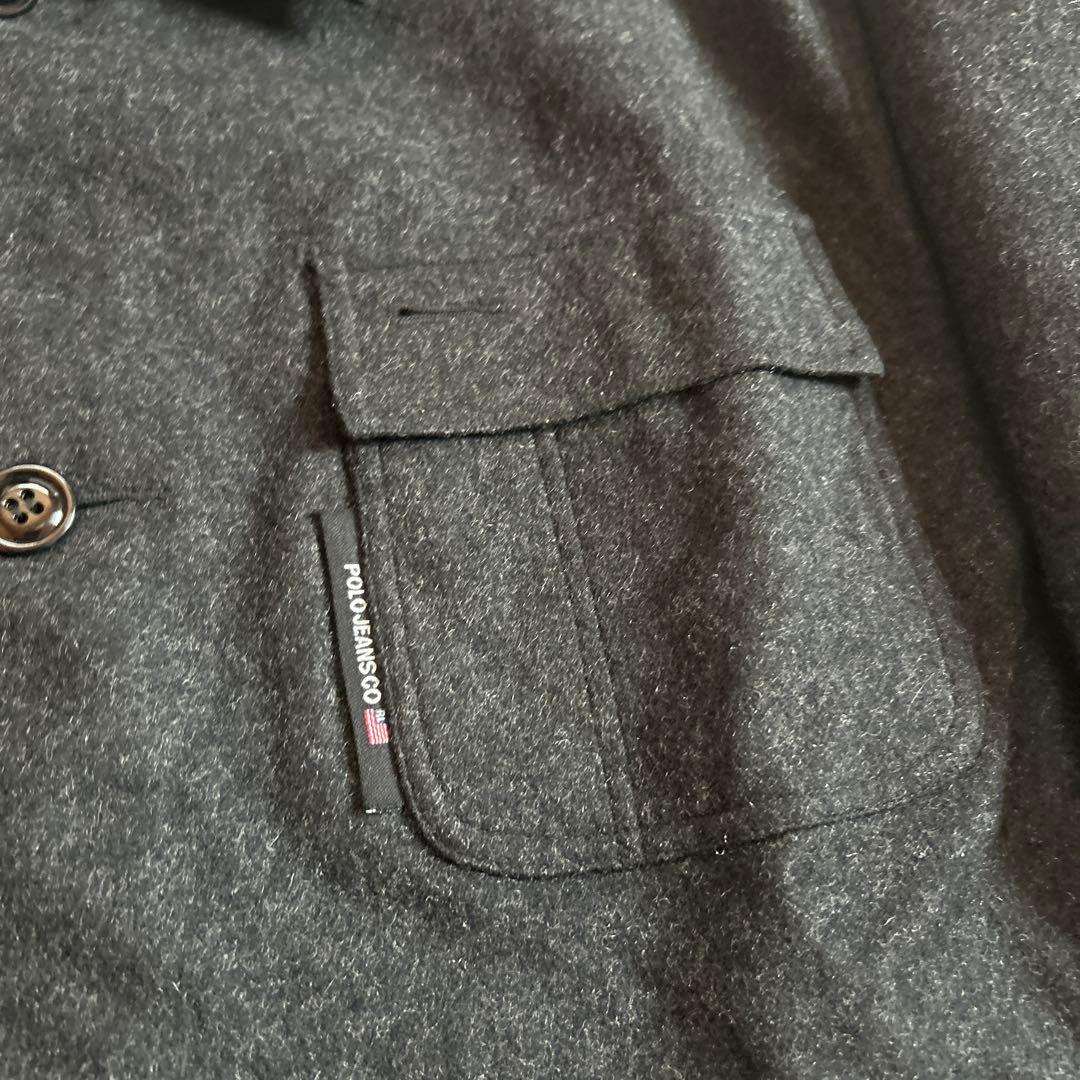 POLO JEANS CO ウールジャケット　グレー　ラルフローレン