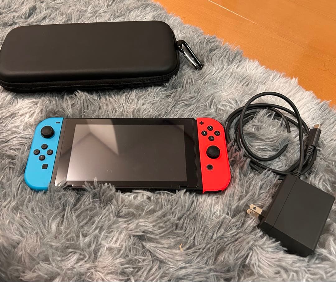 Nintendo Switch 本体 青/赤 充電器付き