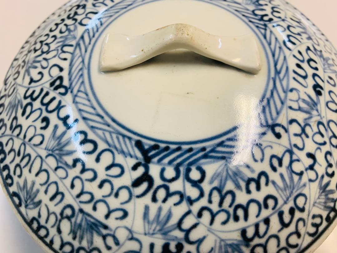 中国清時代染付焼き物