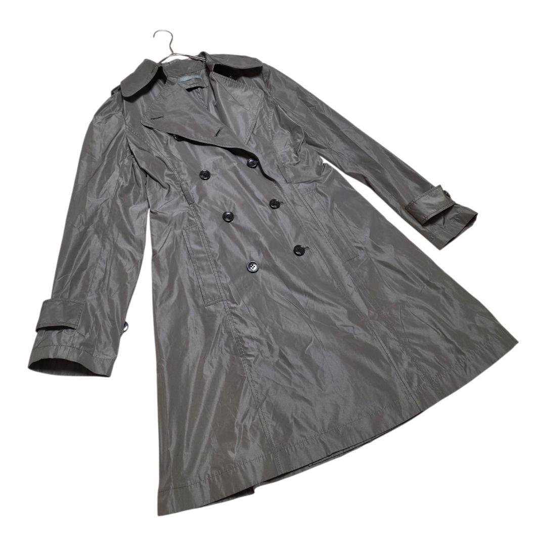 Theory luxe トレンチコート グレー 美シルエット 軽量 春秋 L