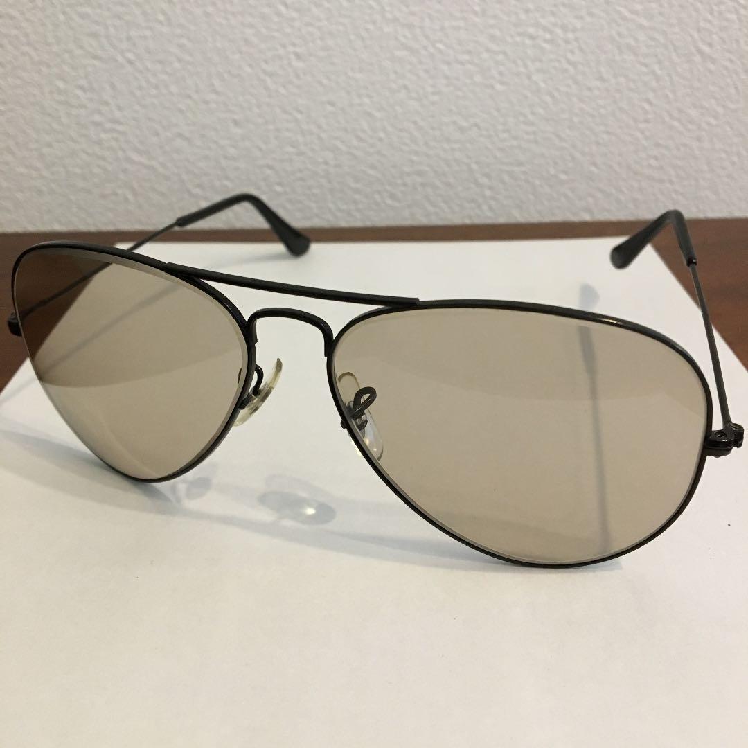 美品　RayBan ヴィンテージサングラス　ブラックメタル