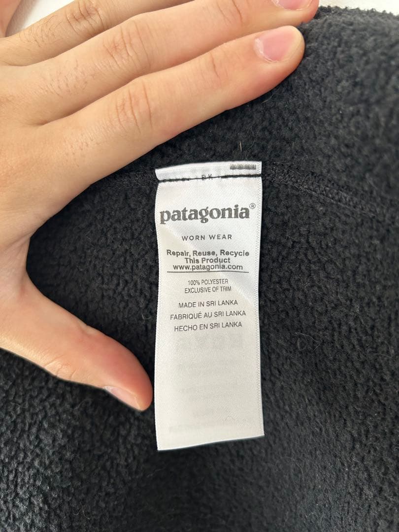 【希少・流行！】 古着 patagonia フリースベスト 黒