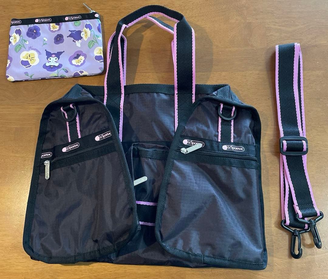 【新品】LeSportsac × クロミ　ボストンバッグ　　　　　　　ポーチ付き