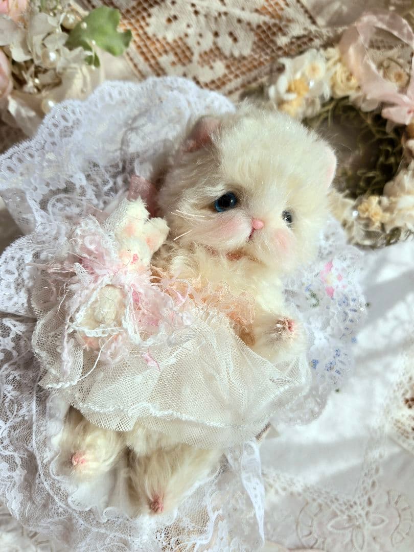 ꫛꫀꪝ ふわふわこねこちゃん♡ テディベア