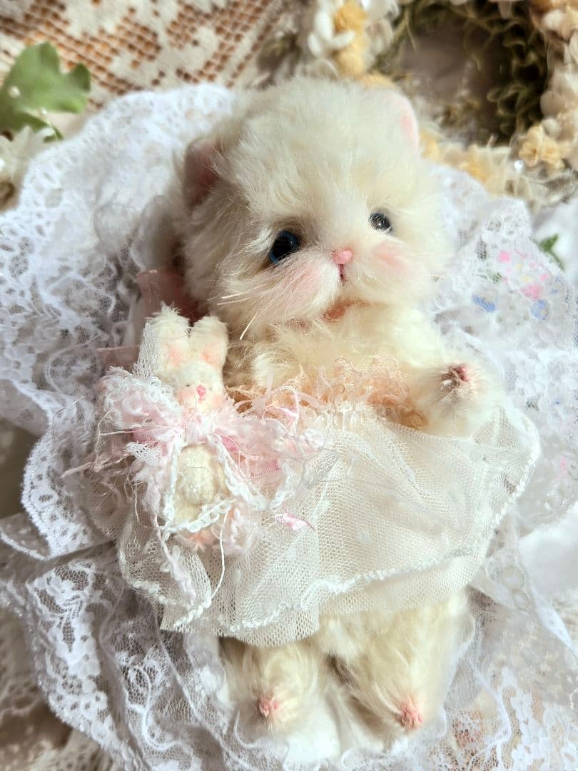 ꫛꫀꪝ ふわふわこねこちゃん♡ テディベア