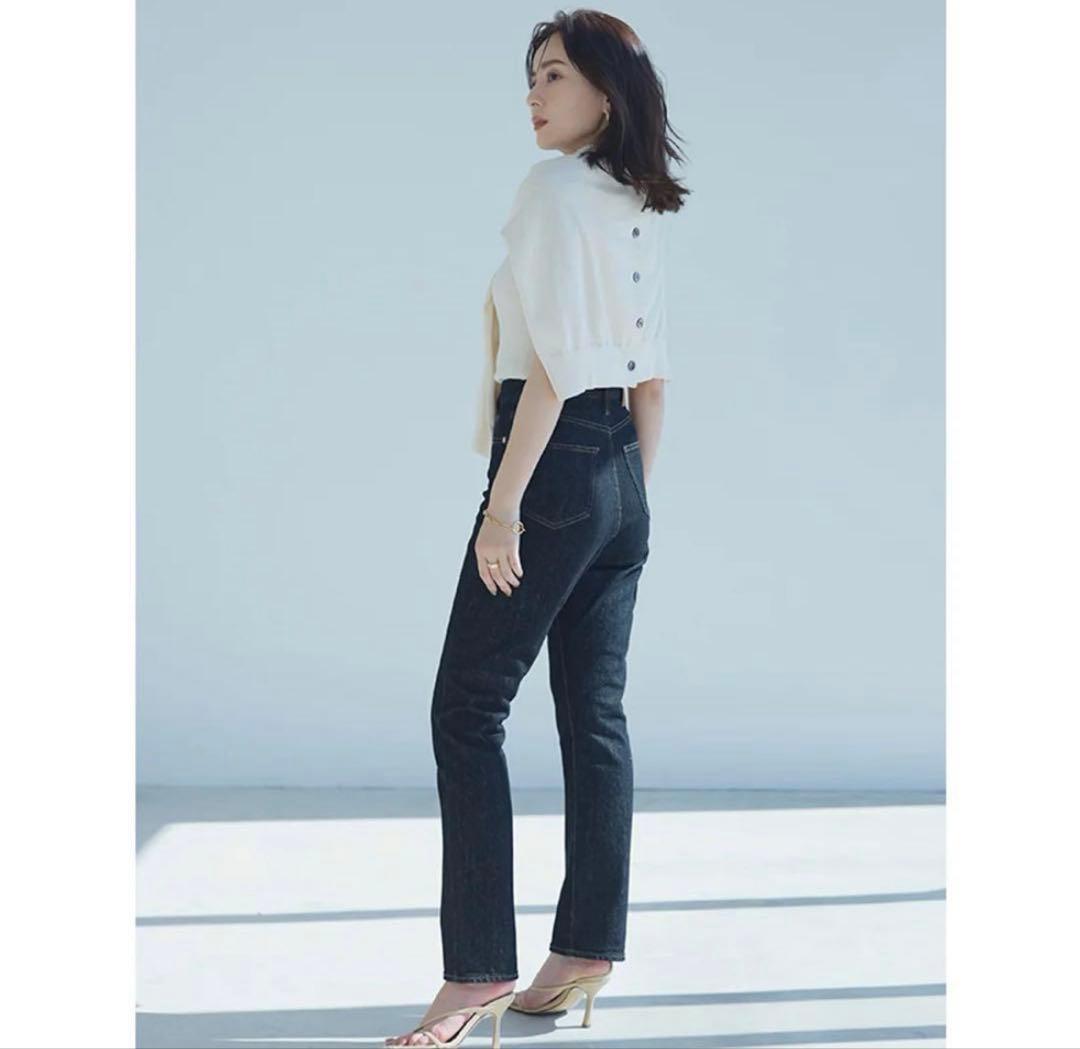 anuans スリムストレートデニムパンツ 0
