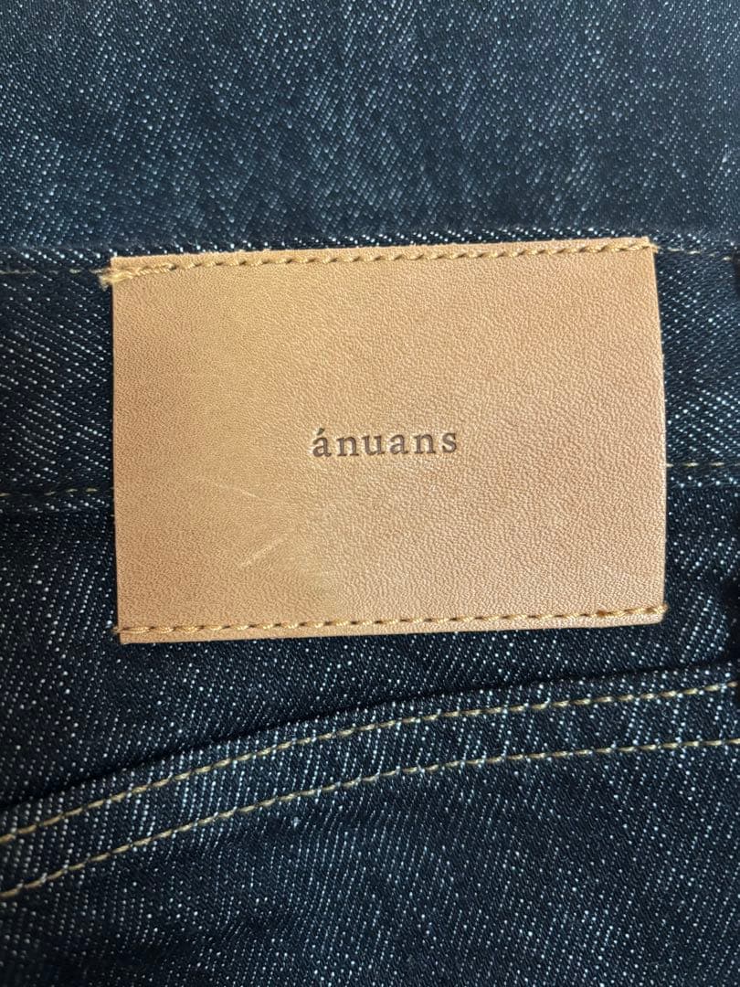 anuans スリムストレートデニムパンツ 0
