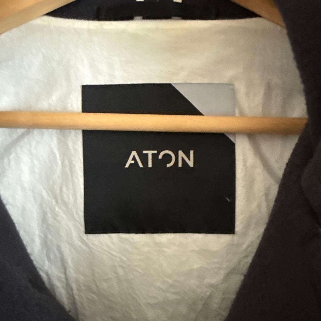 激レア　ビックサイズ　aton ダッフルコート　スーパー160s 20aw