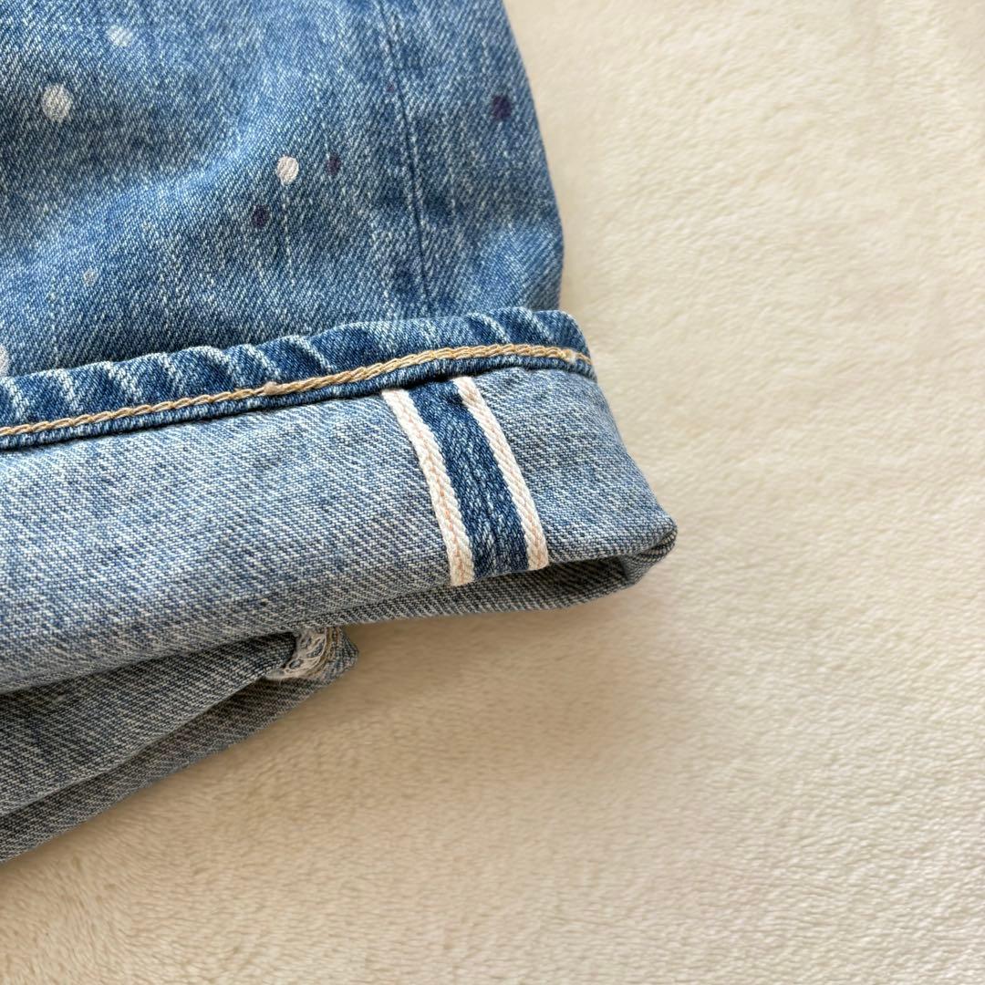LENO リノ KAY ハイウエストジーンズ ペイント デニムパンツ 00