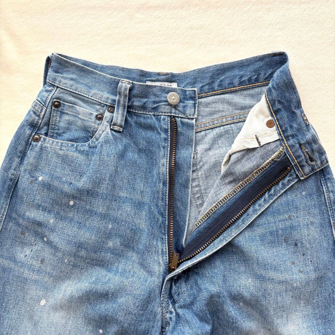 LENO リノ KAY ハイウエストジーンズ ペイント デニムパンツ 00