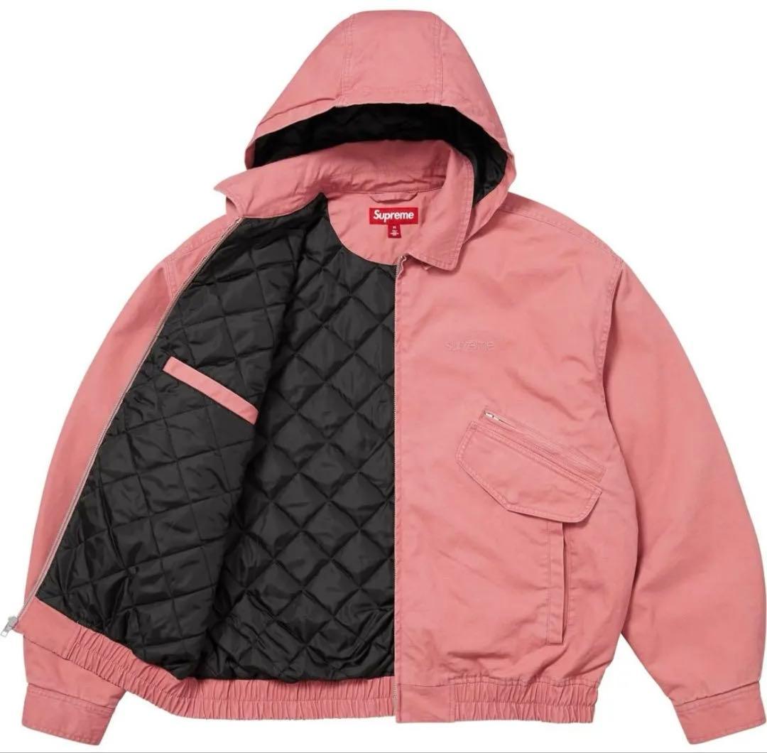 Supreme フード付きユーティリティジャケット ピンク　ブルゾン　M