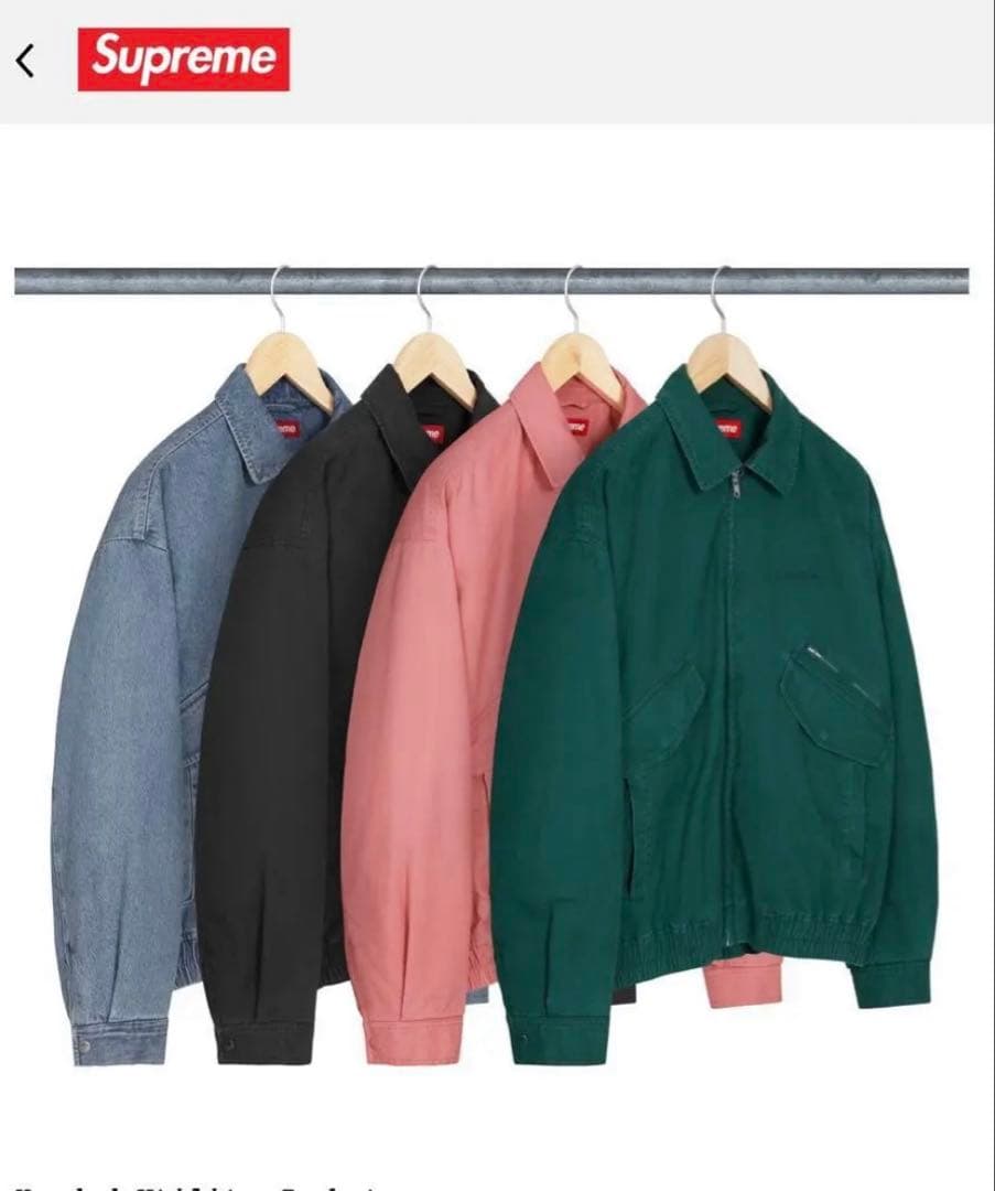 Supreme フード付きユーティリティジャケット ピンク　ブルゾン　M