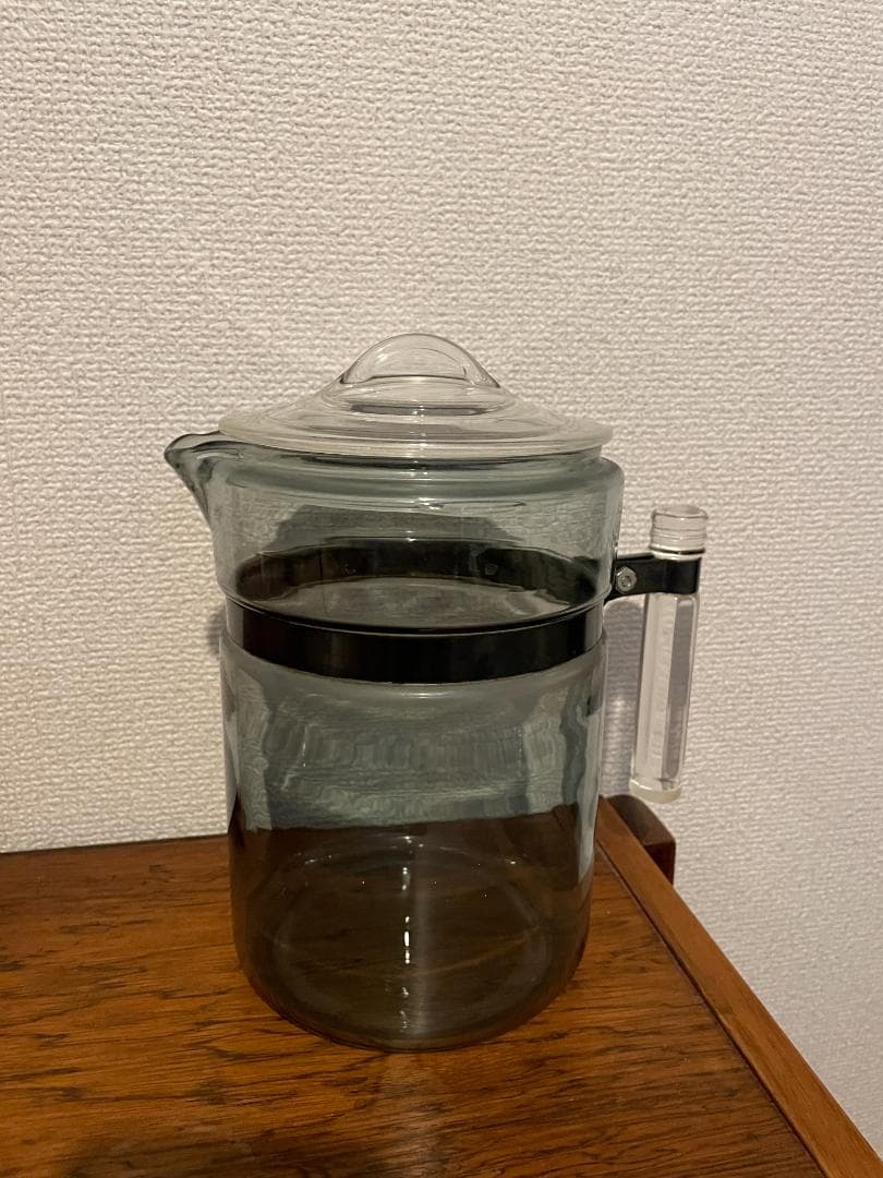 オールドパイレックス　パーコレーター　ストレートハンドル 中身無し