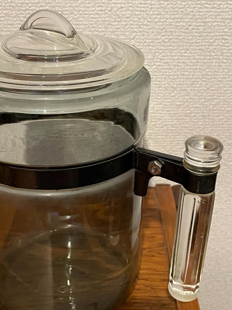 オールドパイレックス　パーコレーター　ストレートハンドル 中身無し