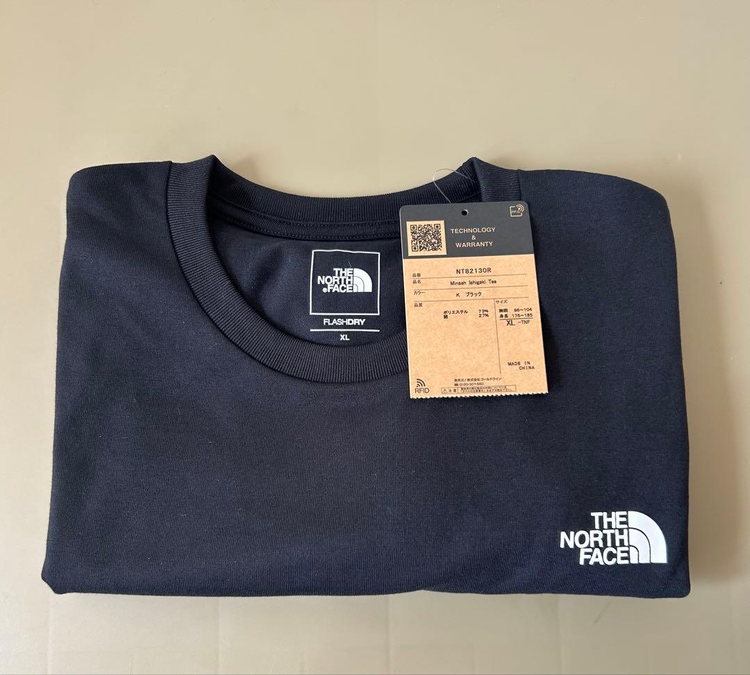 ❣️限定❣️【新品】XLサイズ 石垣島ノースフェイス　Tシャツ ミンサー柄 ブラック