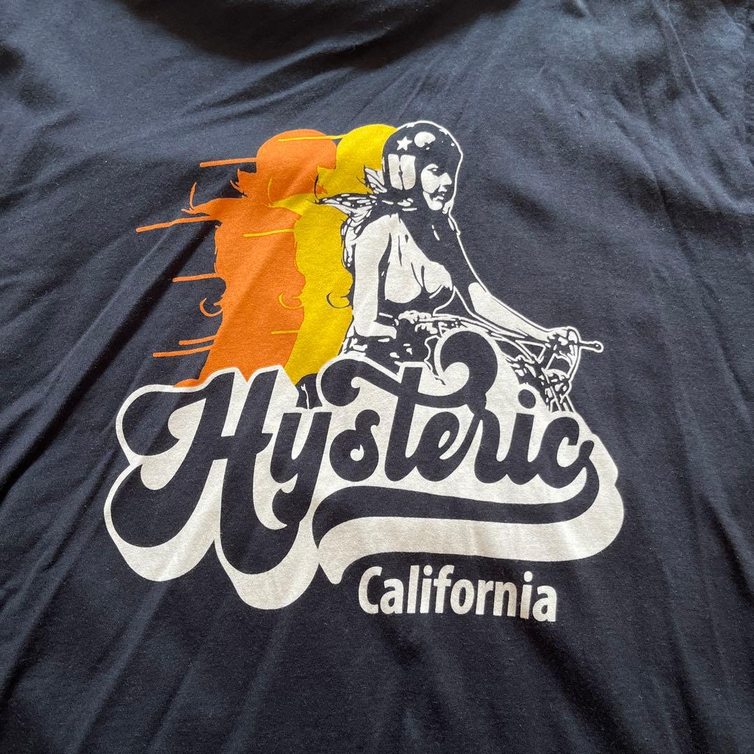HYSTERIC グラフィックTシャツ L ネイビー