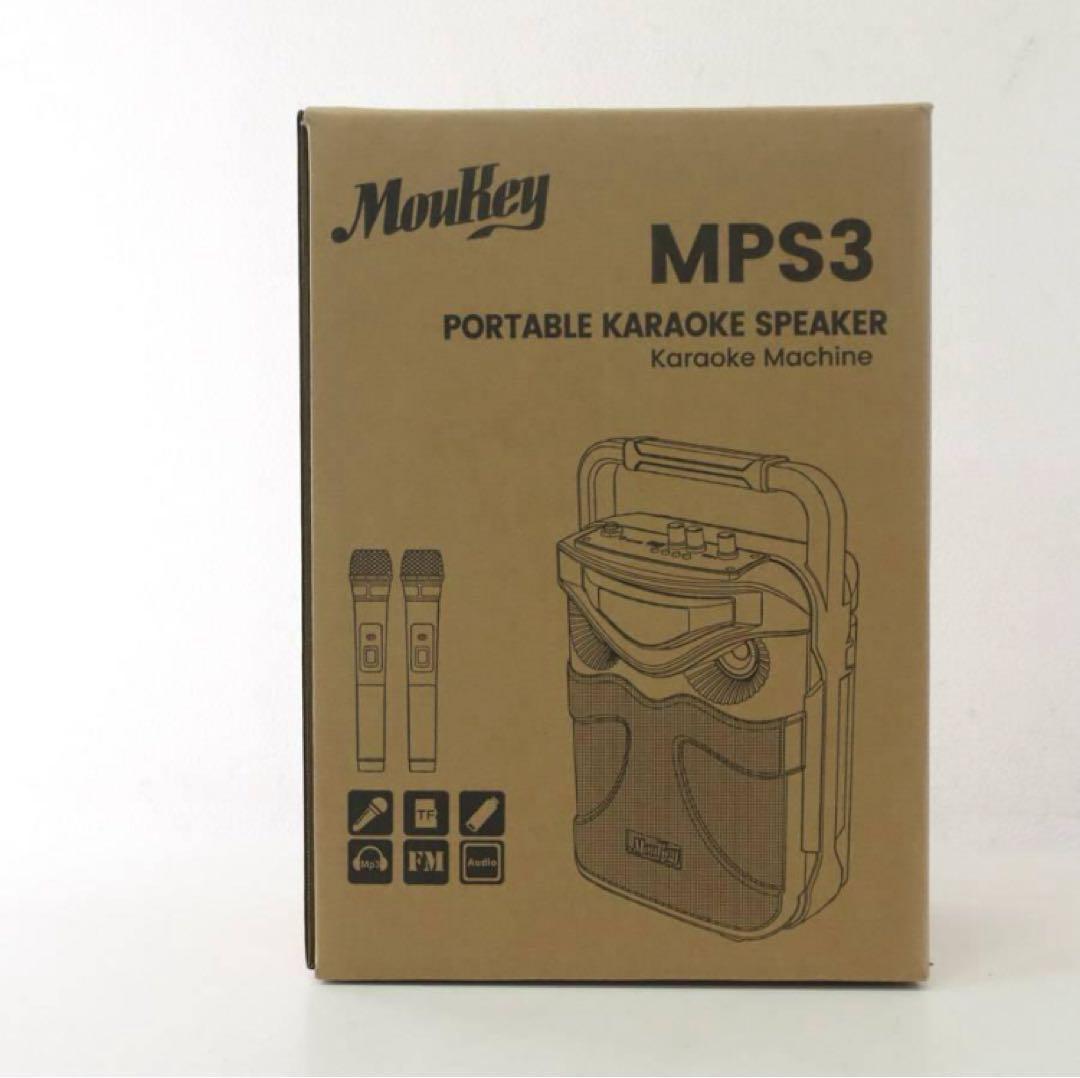 新品 MouKey MPS3 無線 ポータブルスピーカー マイク2本イベント