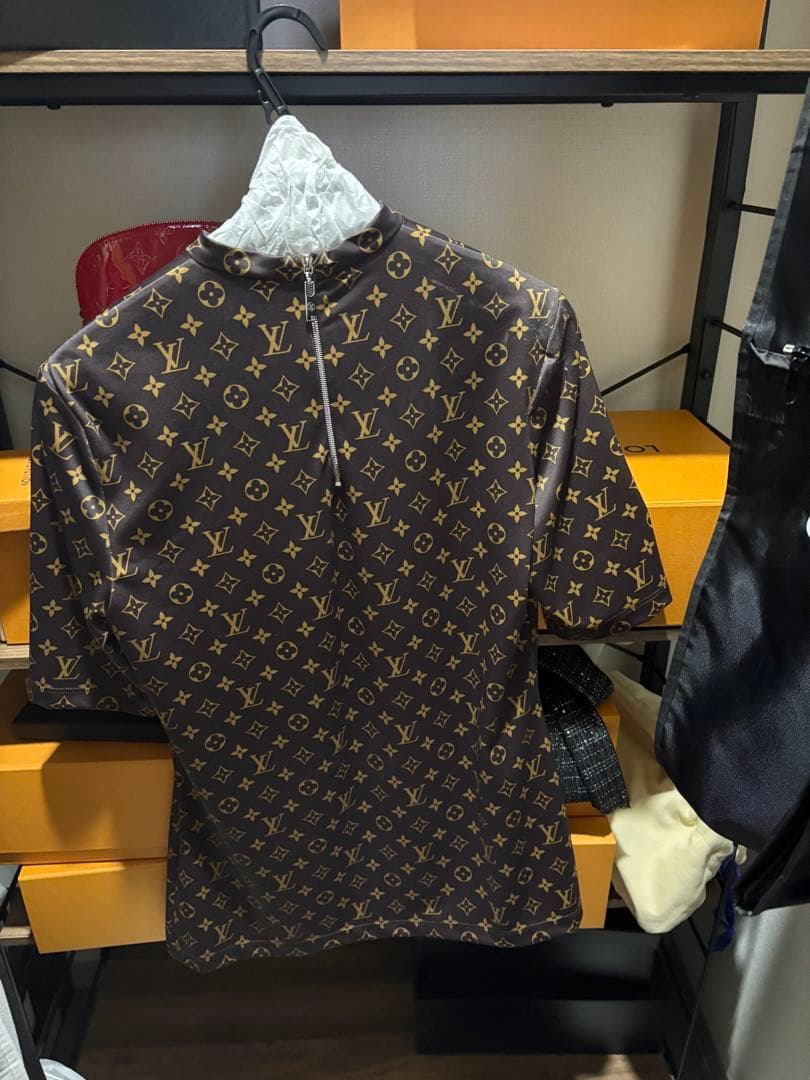 Louis Vuitton ロゴプリント 半袖Tシャツ　モノグラム　Lサイズ