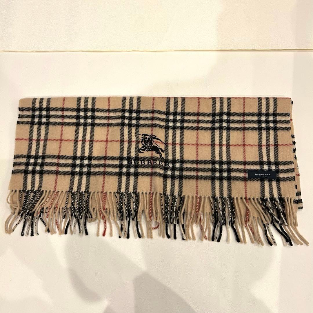 美品✨ バーバリーロンドン ブランケット ノバチェック 大判 ストール マフラー