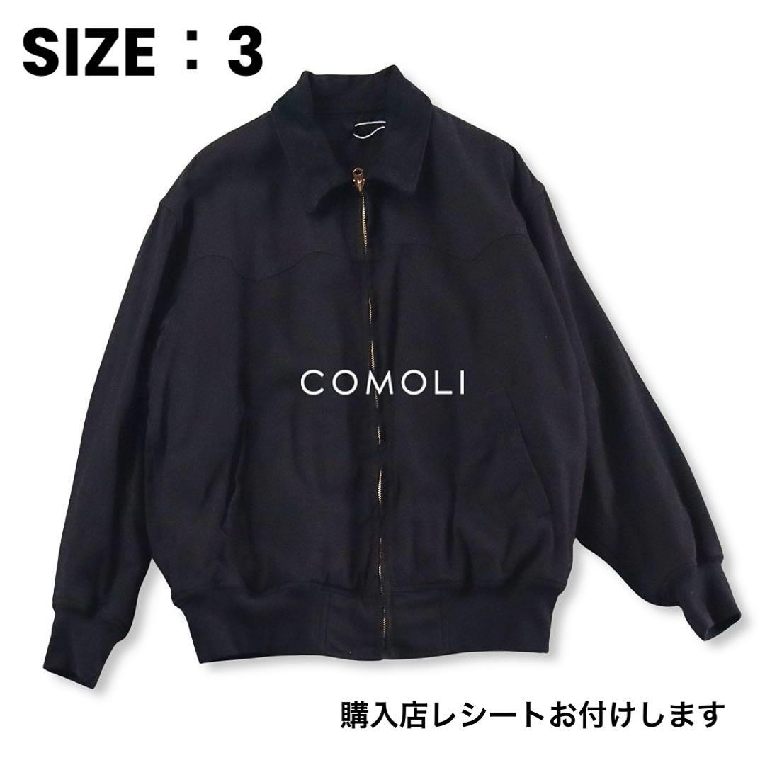2026ss COMOLI コモリ ブラックドリル ジップジャケット