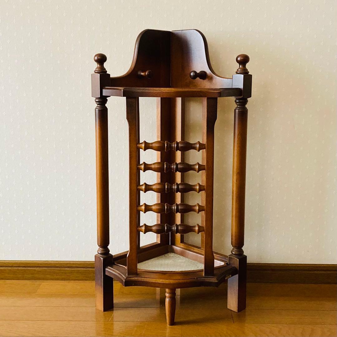 KOIZUMI コーナー 傘立て コロニアル 木製 インテリア 家具