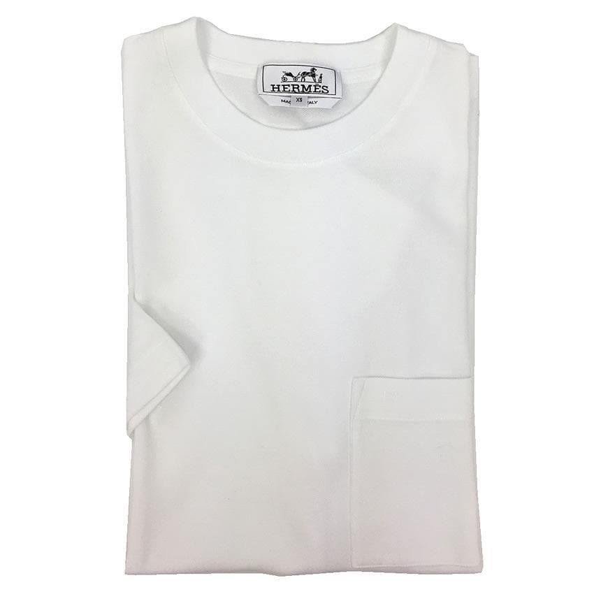 エルメス　クルーネック　半袖　Tシャツ　ポロシャツ　メンズ　aq11386