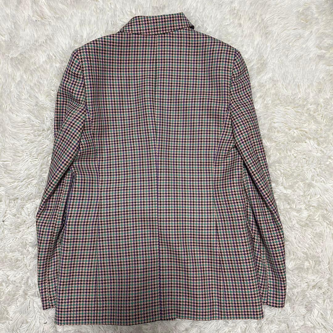 [極美品]allureville リオペルカラーチェックダブルジャケット 2