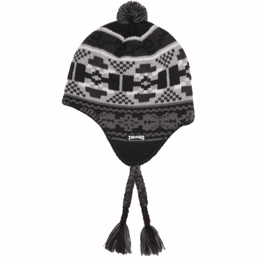 Supreme Thrasher Earflap Beanie black 新品