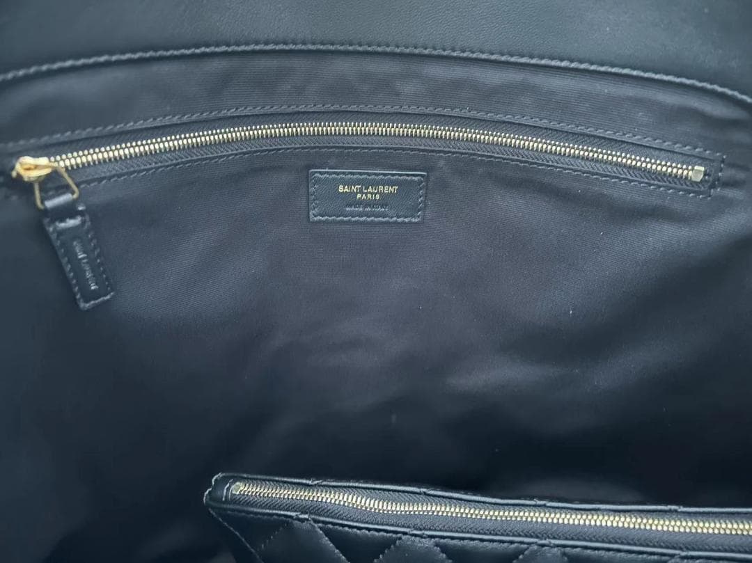 イカール マキシショッピングバッグ レザー ブラック