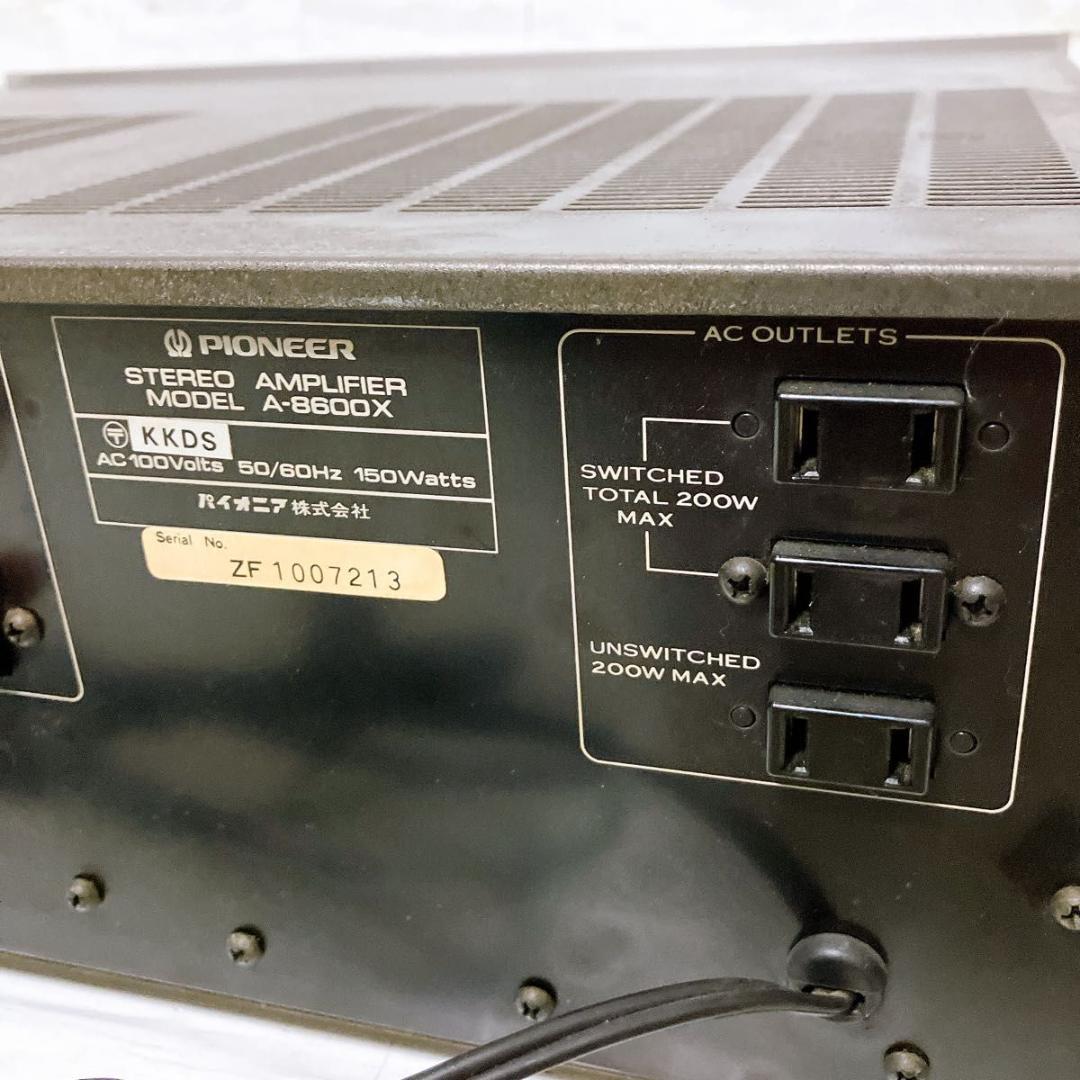Pioneer プリメインアンプ A-8600X 通電確認のみ ジャンク扱い