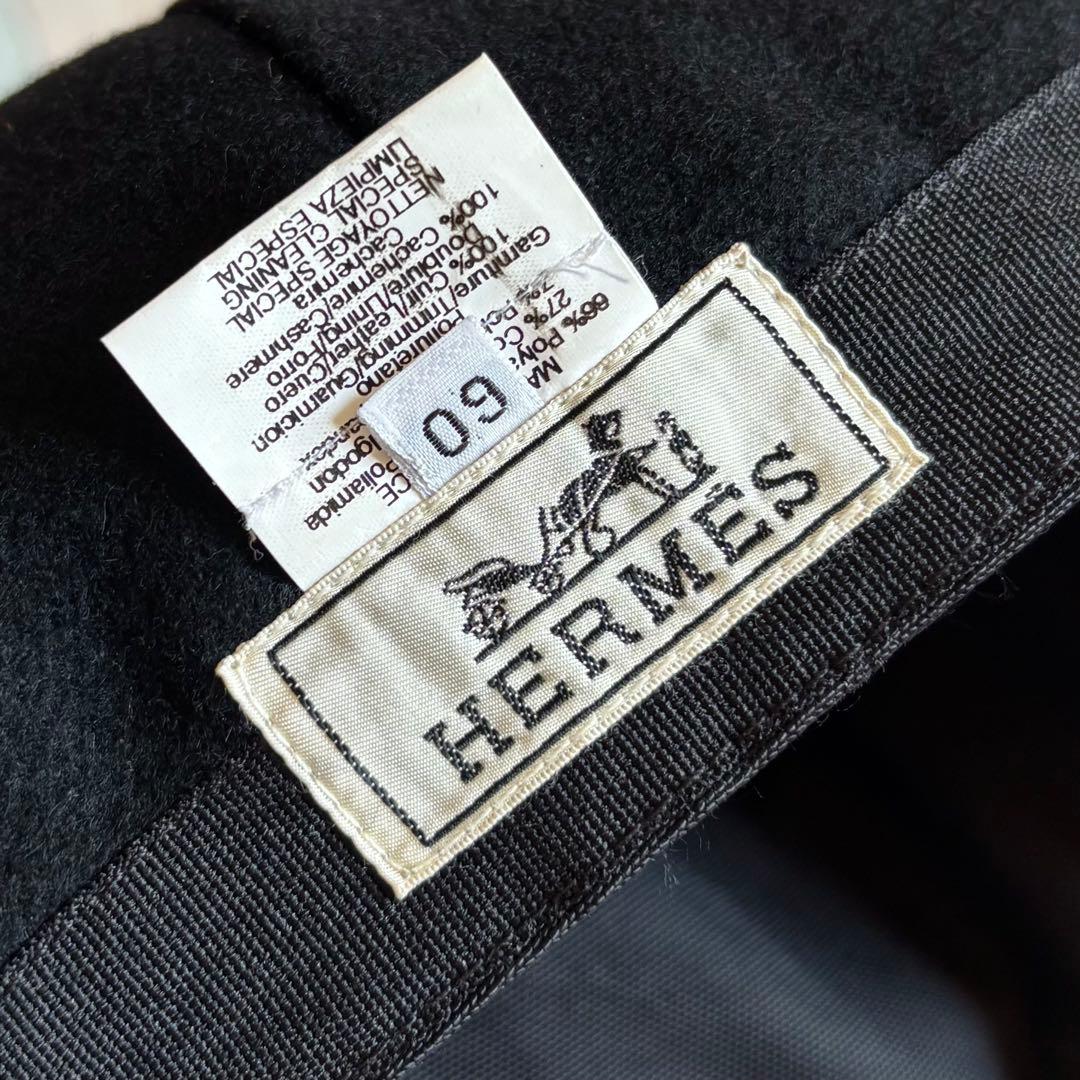 【正規品】HERMES カシミアライニング 6P ナイロンキャップ フランス製