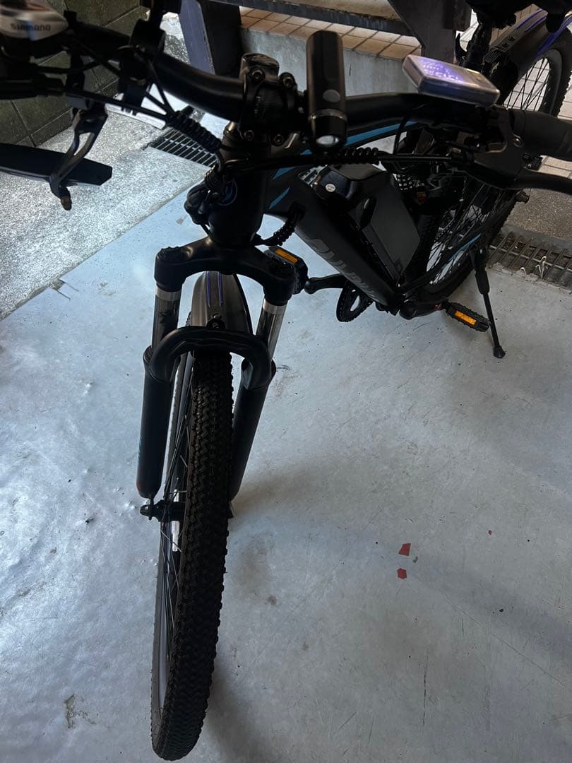 電動アシスト自転車 26インチ シマノ7段変速 スマホホルダー 鍵付き 直接引取