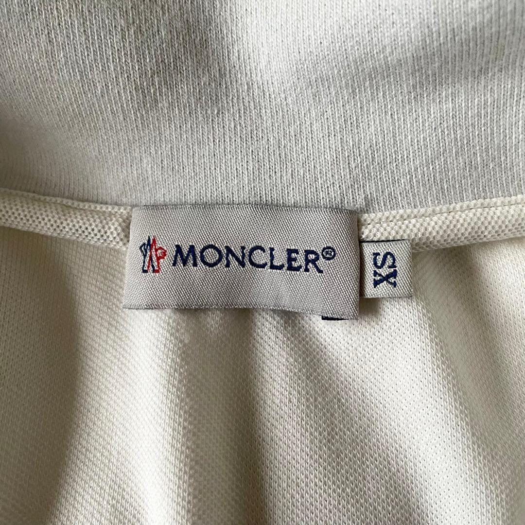 モンクレール　MONCLER　ポロシャツ　刺繍ワッペン　XS　ホワイト　大人気