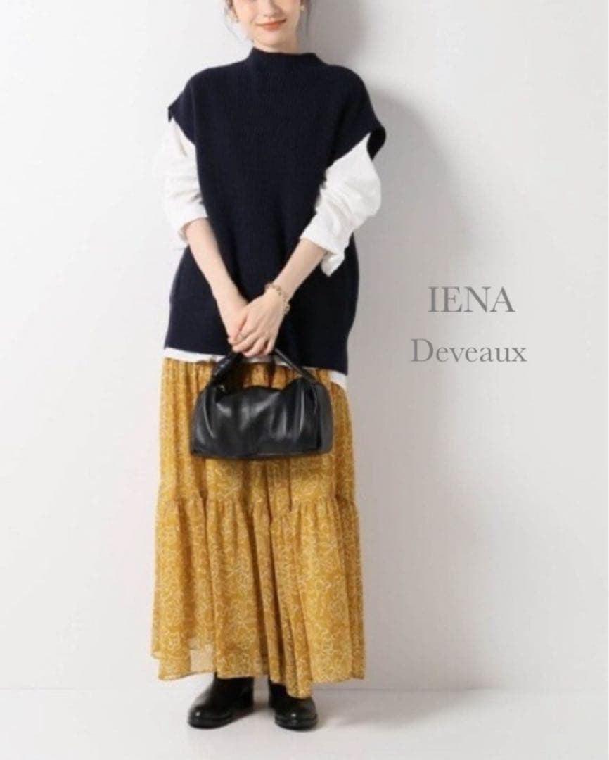 定価2.4万 IENA 30th Deveaux ティアードロングスカート