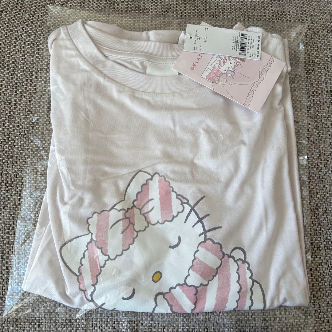 サンリオハウス　ジェラートピケ　ハローキティ　ワンポイント Tシャツ