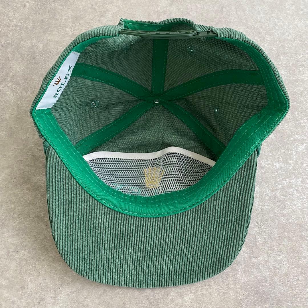 花*向様 ROLEX ロレックス コーデュロイキャップ CAP 刺繍ロゴ