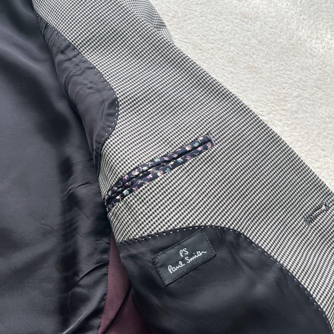 Paul Smith ポールスミス 千鳥柄 襟 ベロア テーラードジャケット M