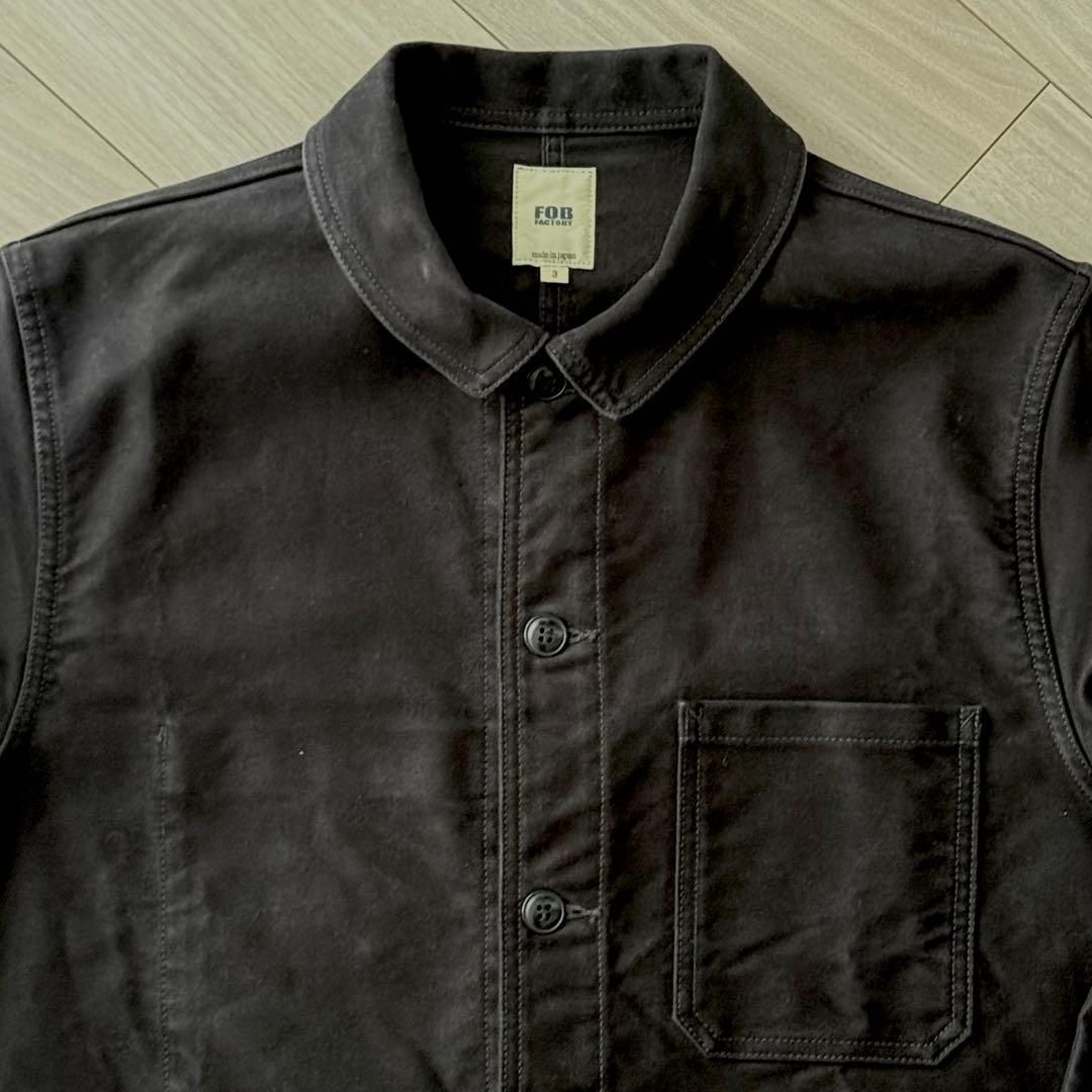 FOBファクトリー F2373 フレンチ モールスキン ジャケット L