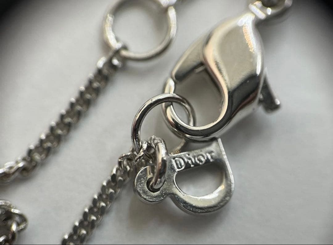 Dior ディオール クロス ネックレス ラインストーン