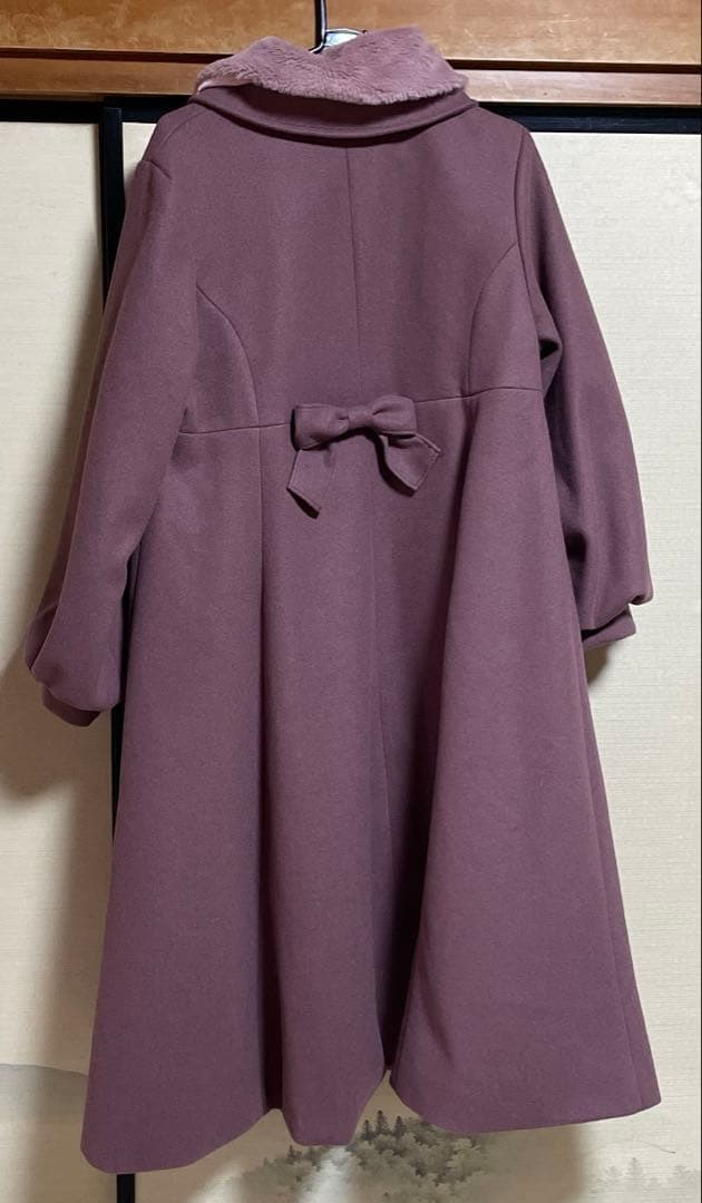 青木美沙子 しまむら LL ローズピンク ロングコート