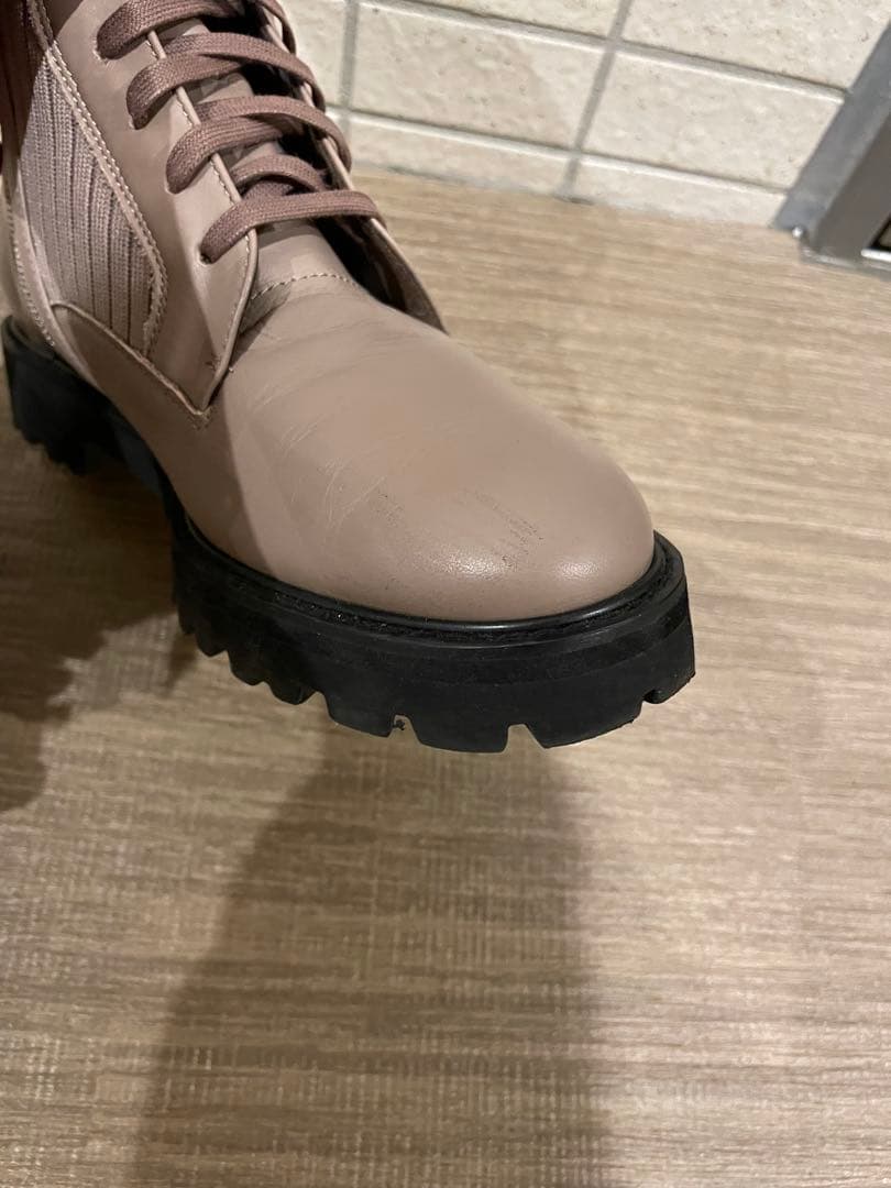 【銀座かねまつ】23.5センチ レースアップブーツ