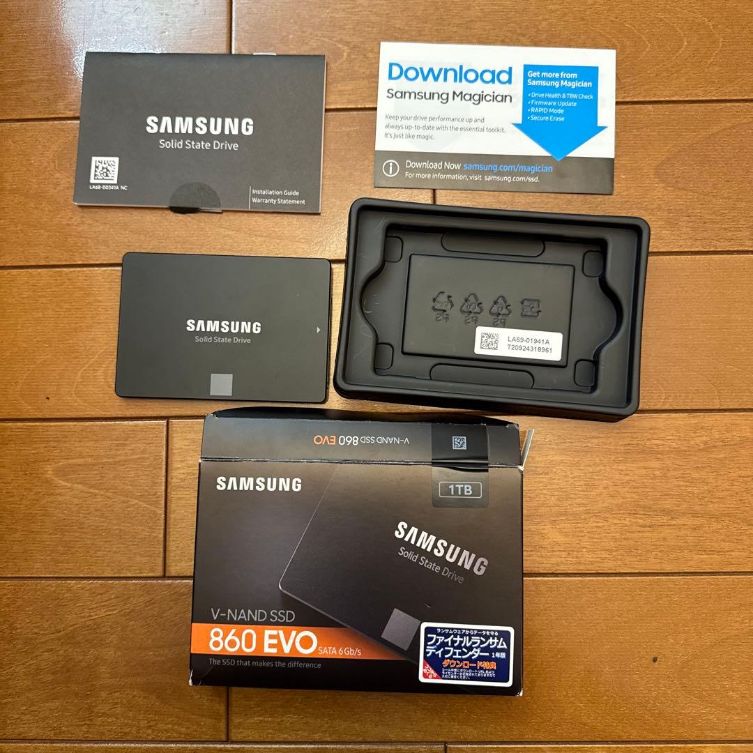 内蔵型SSD Samsung 860 EVO 1TB MZ-76E1T0B/EC