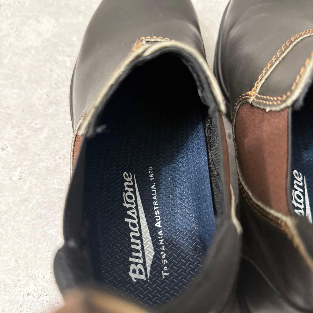 美品 Blundstone ローカット サイドゴアブーツ ダークブラウン UK3