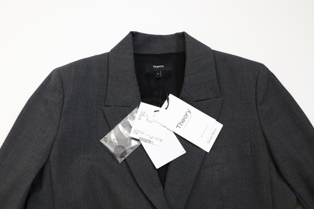Theory 24AW Traceable Wool ジャケット グレー 0