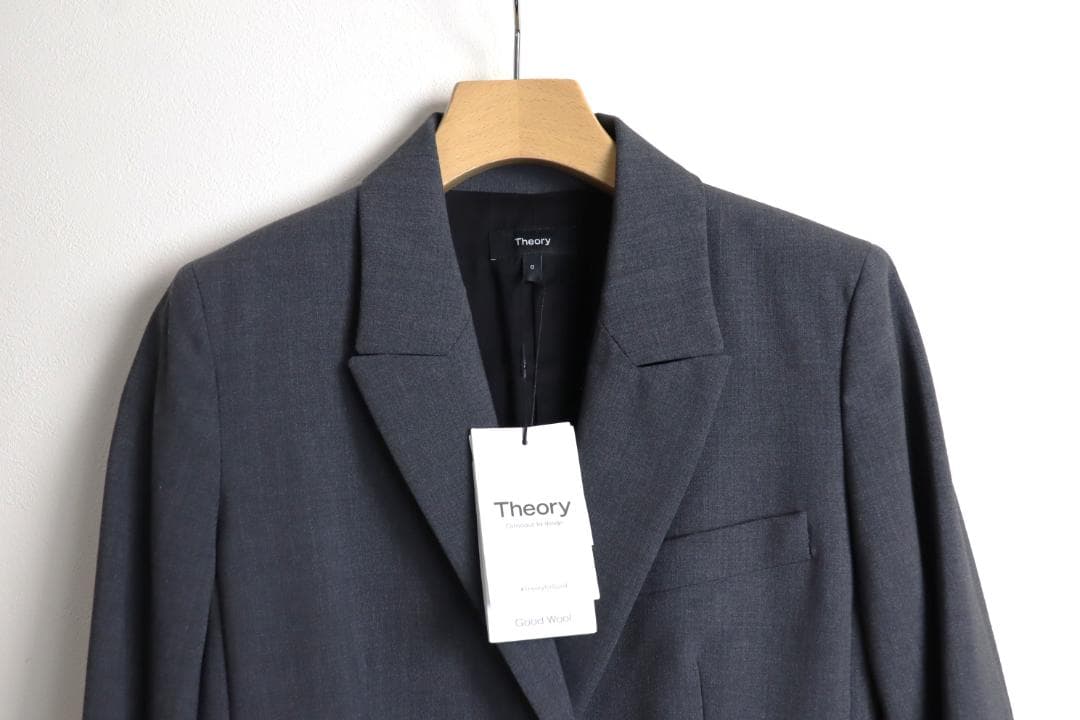 Theory 24AW Traceable Wool ジャケット グレー 0