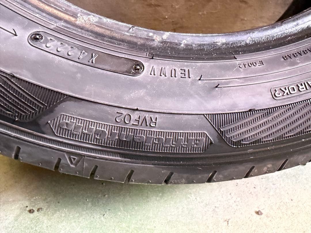 送料込 195/60R16 2本 22年 グッドイヤー RVF02 バリ山