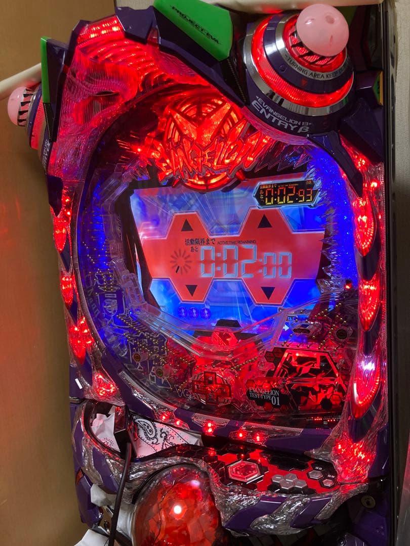 パチンコ実機エヴァンゲリオン9 オートコントローラ付