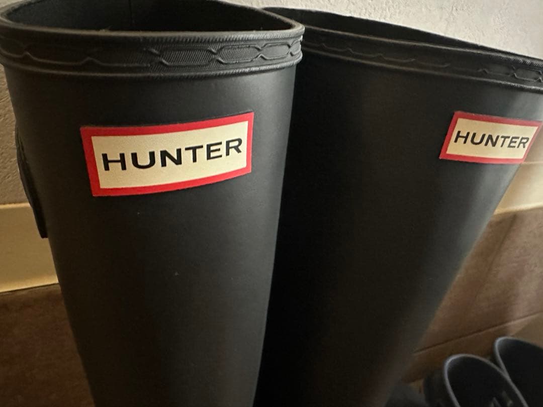 ✧︎美品✧︎ほぼ未使用✧︎HUNTER ブラック 長靴 レインブーツ